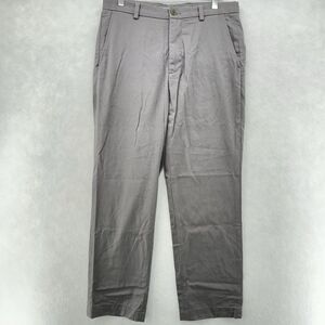 Brooks Brothers Men's Size 33x28 Pants Gray Advantage Chino Clark Casual Comfort